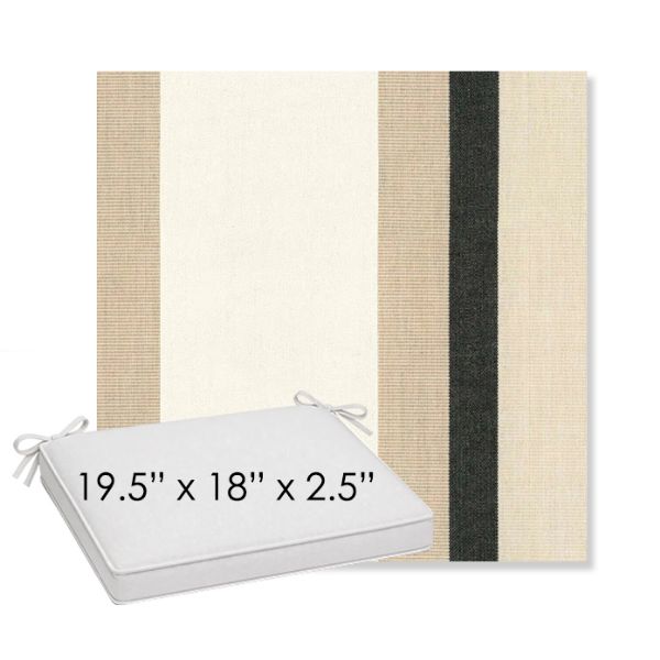 Picture of Canyon Verdon | Sunbrella® 19.5" x 18" Outdoor Dining Cushion