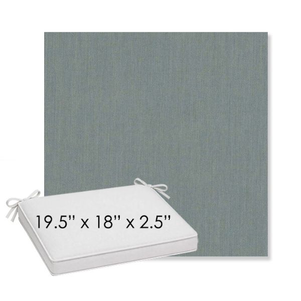 Picture of Cast Seaglass | Sunbrella® 19.5" x 18" Outdoor Dining Cushion
