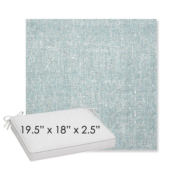 Picture of Chartres Opal | Sunbrella® 19.5" x 18" Outdoor Dining Cushion