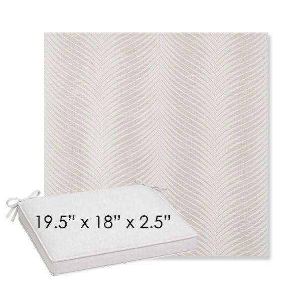 Picture of Clock Out Cloud | Sunbrella® 19.5" x 18" Outdoor Dining Cushion