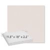 Picture of Dither Snow | Sunbrella® 19.5" x 18" Outdoor Dining Cushion