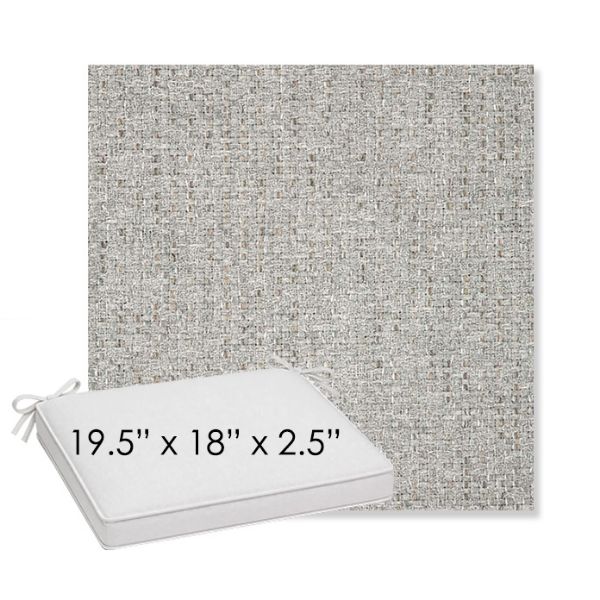 Picture of Dumont Dove | Sunbrella® 19.5" x 18" Outdoor Dining Cushion
