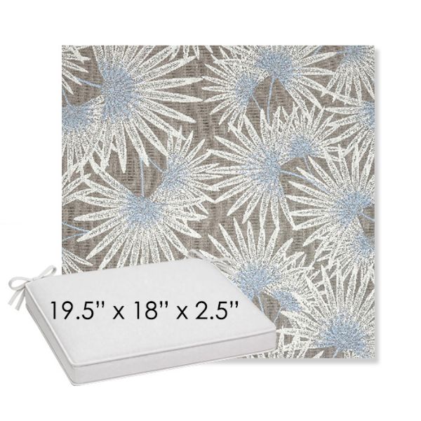 Picture of Etta Vapor | Sunbrella® 19.5" x 18" Outdoor Dining Cushion