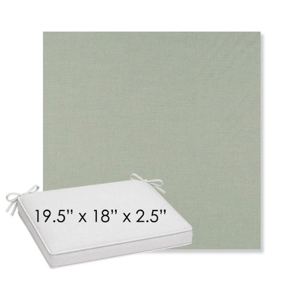 Picture of Exhale Rainwashed | Sunbrella® 19.5" x 18" Outdoor Dining Cushion
