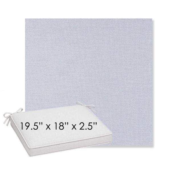 Picture of Exhale Sky | Sunbrella® 19.5" x 18" Outdoor Dining Cushion