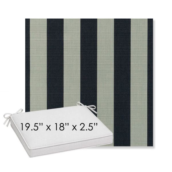 Picture of Expressive Mist | Sunbrella® 19.5" x 18" Outdoor Dining Cushion