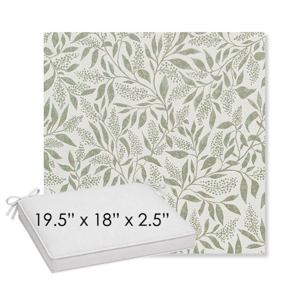 Picture of Exquisite Aloe | Sunbrella® 19.5" x 18" Outdoor Dining Cushion