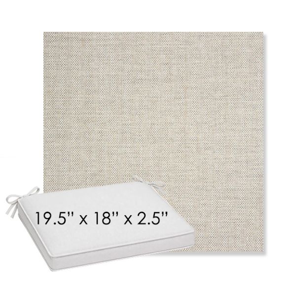 Picture of Idol Seagull | Sunbrella® 19.5" x 18" Outdoor Dining Cushion