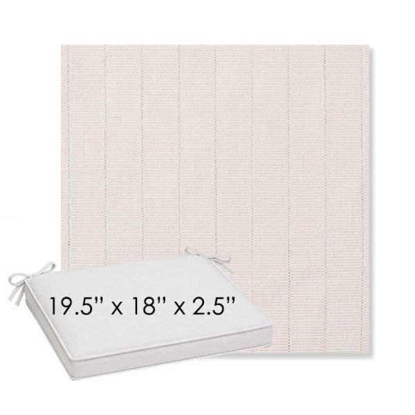 Picture of Kaia Linen | Sunbrella® 19.5" x 18" Outdoor Dining Cushion
