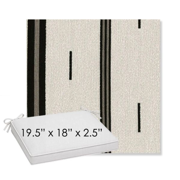 Picture of Khaima Fonio | Sunbrella® 19.5" x 18" Outdoor Dining Cushion