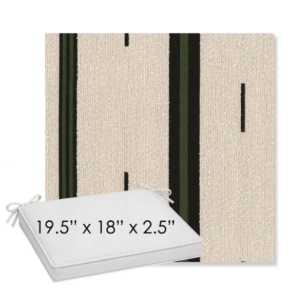 Picture of Khaima Moringa | Sunbrella® 19.5" x 18" Outdoor Dining Cushion