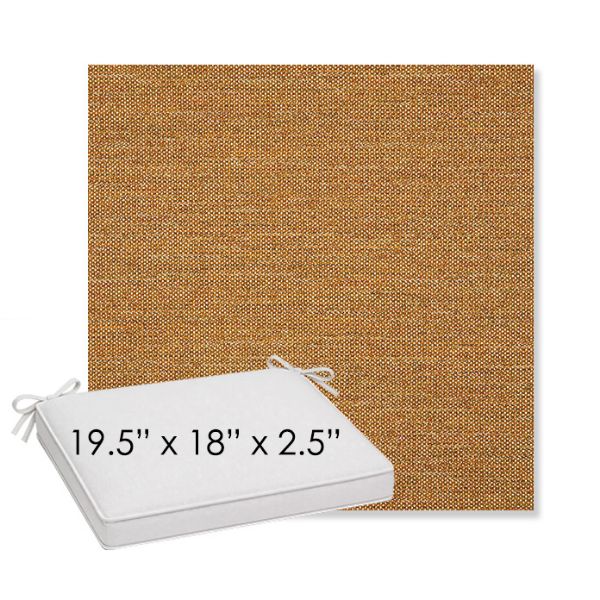 Picture of Kudos Amber | Sunbrella® 19.5" x 18" Outdoor Dining Cushion