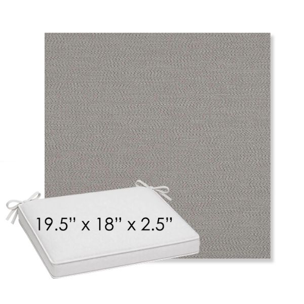 Picture of Lopi Silver | Sunbrella® 19.5" x 18" Outdoor Dining Cushion