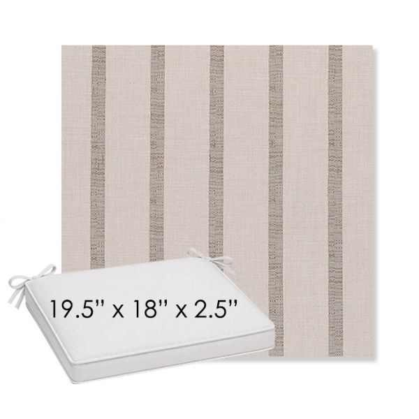 Picture of Mixi Wren | Sunbrella® 19.5" x 18" Outdoor Dining Cushion
