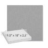 Picture of Natte Grey Chine | Sunbrella® 19.5" x 18" Outdoor Dining Cushion