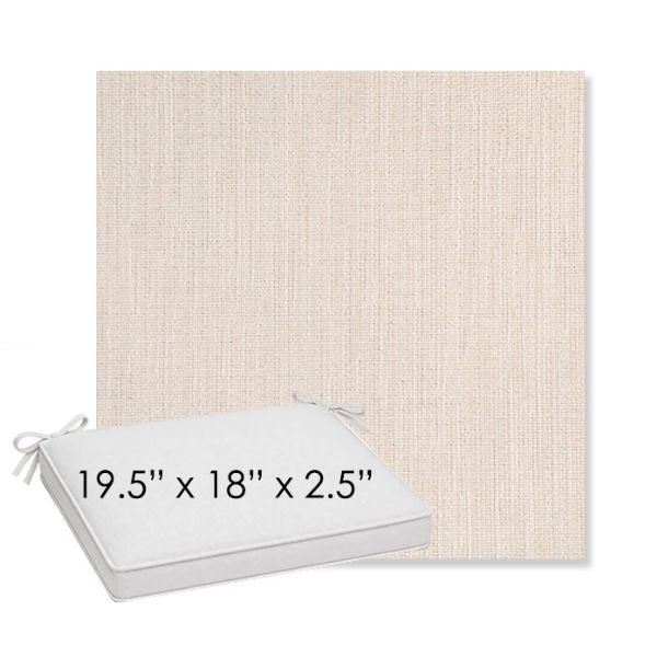 Picture of Nova Glimmer | Sunbrella® 19.5" x 18" Outdoor Dining Cushion
