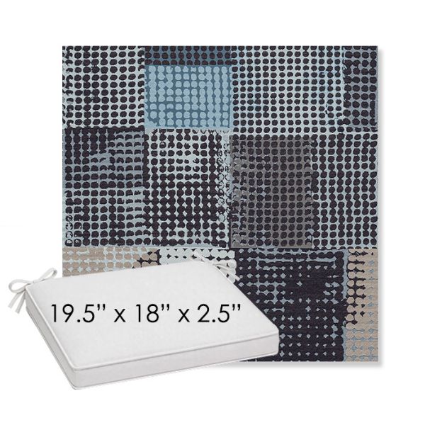 Picture of Pop Patch | Sunbrella® 19.5" x 18" Outdoor Dining Cushion