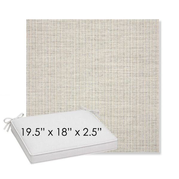Picture of Proven Dove | Sunbrella® 19.5" x 18" Outdoor Dining Cushion
