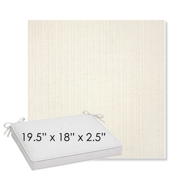 Picture of Proven Ivory | Sunbrella® 19.5" x 18" Outdoor Dining Cushion