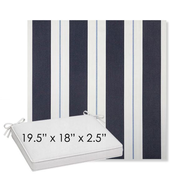 Picture of Relate Harbor | Sunbrella® 19.5" x 18" Outdoor Dining Cushion