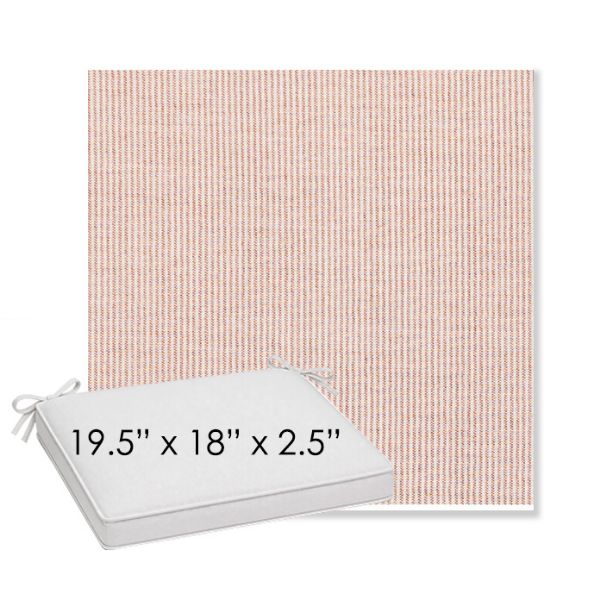 Picture of Replay Clay | Sunbrella® 19.5" x 18" Outdoor Dining Cushion