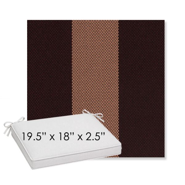 Picture of Rothko Sangria | Sunbrella® 19.5" x 18" Outdoor Dining Cushion