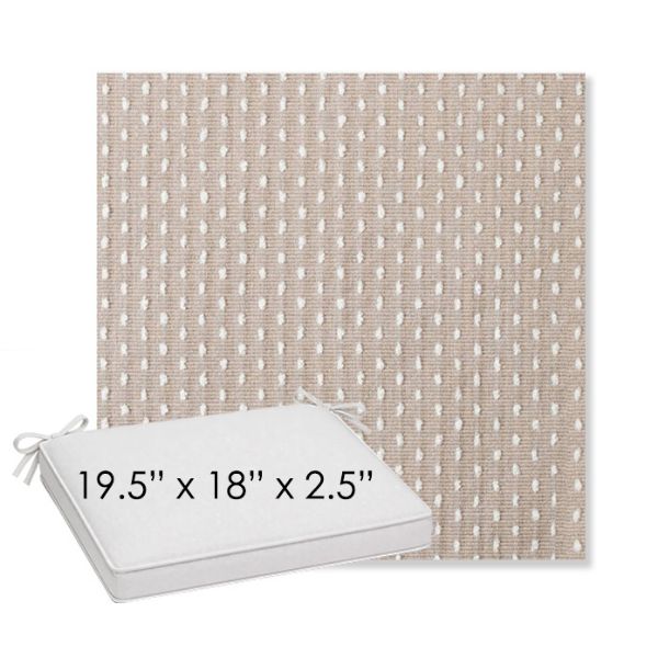 Picture of Royale Silk | Sunbrella® 19.5" x 18" Outdoor Dining Cushion