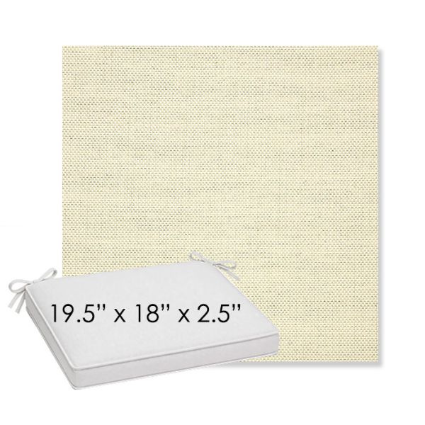 Picture of Sailcloth Sailor | Sunbrella® 19.5" x 18" Outdoor Dining Cushion