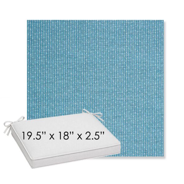 Picture of Solo Sky | Sunbrella® 19.5" x 18" Outdoor Dining Cushion