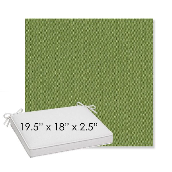 Picture of Spectrum Cilantro | Sunbrella® 19.5" x 18" Outdoor Dining Cushion