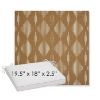 Picture of Spinner Diamond Teak | Sunbrella® 19.5" x 18" Outdoor Dining Cushion