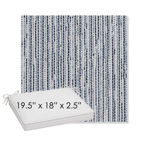 Picture of Tectonic Coastal | Sunbrella® 19.5" x 18" Outdoor Dining Cushion