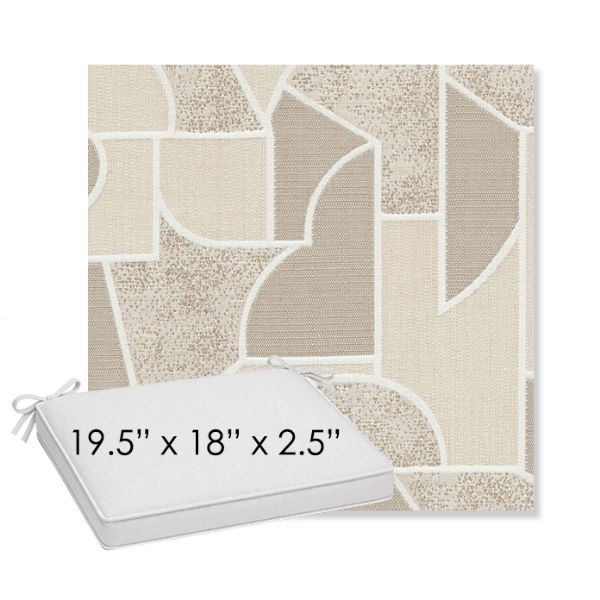 Picture of Territory Alum | Sunbrella® 19.5" x 18" Outdoor Dining Cushion