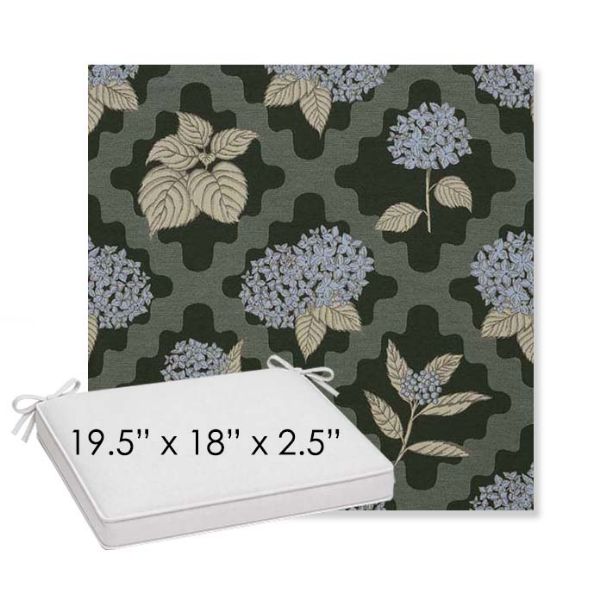 Picture of Trellis Topiary | Sunbrella® 19.5" x 18" Outdoor Dining Cushion