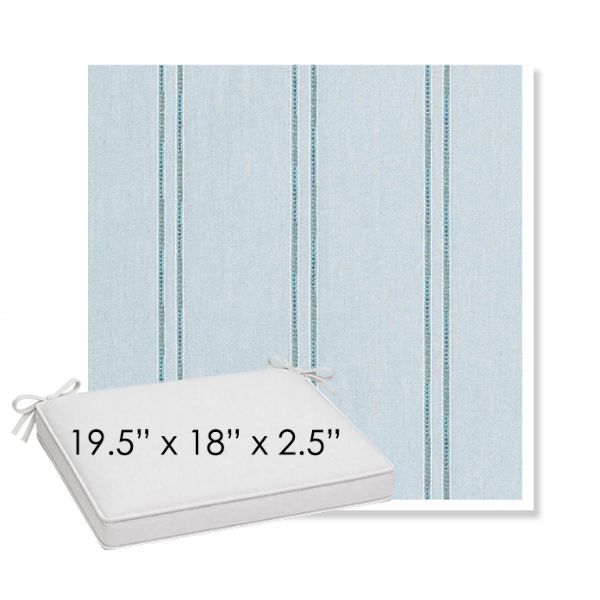 Picture of Wayward Sky | Sunbrella® 19.5" x 18" Outdoor Dining Cushion