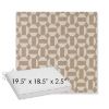 Picture of Assemble Sand | Sunbrella® 19.5" x 18.5" Outdoor Dining Cushion