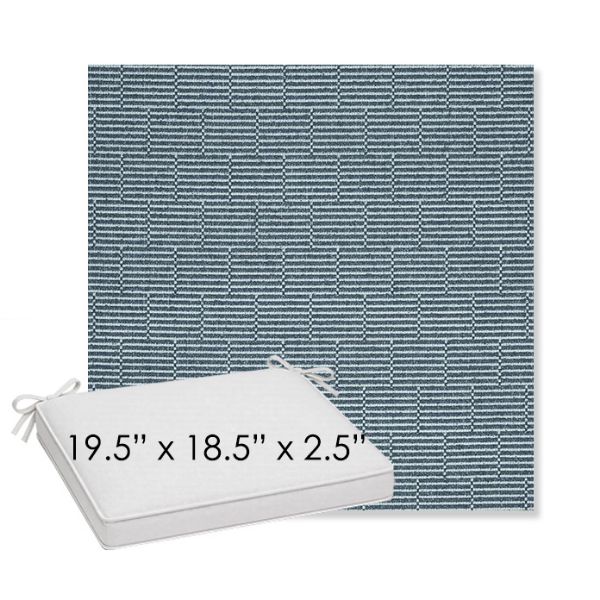 Picture of Boardwalk Surf Shop | Sunbrella® 19.5" x 18.5" Outdoor Dining Cushion