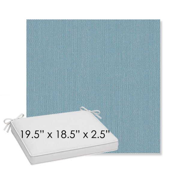 Picture of Canvas Fjord | Sunbrella® 19.5" x 18.5" Outdoor Dining Cushion