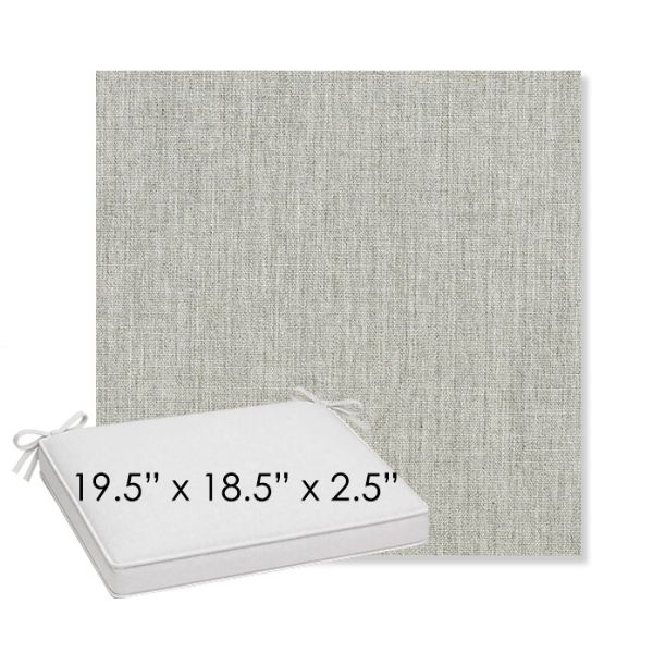 Picture of Canvas Granite | Sunbrella® 19.5" x 18.5" Outdoor Dining Cushion