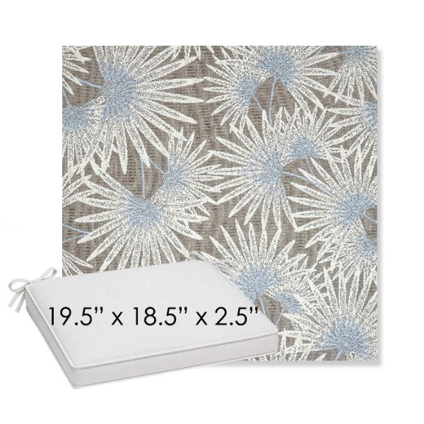 Picture of Etta Vapor | Sunbrella® 19.5" x 18.5" Outdoor Dining Cushion