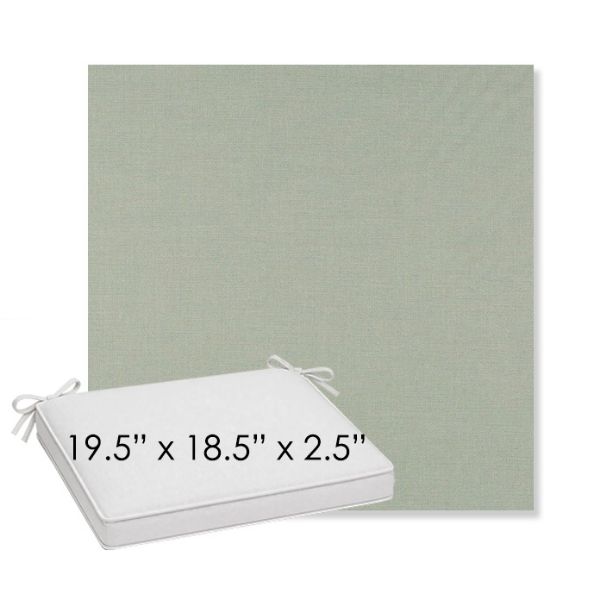 Picture of Exhale Rainwashed | Sunbrella® 19.5" x 18.5" Outdoor Dining Cushion