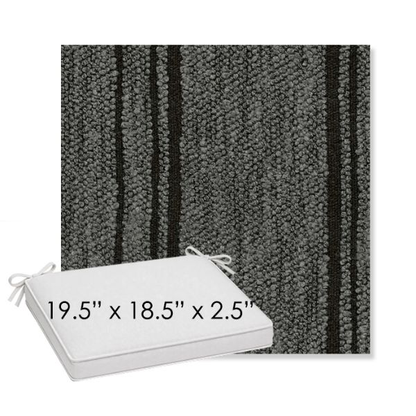 Picture of Harvest Basalt | Sunbrella® 19.5" x 18.5" Outdoor Dining Cushion