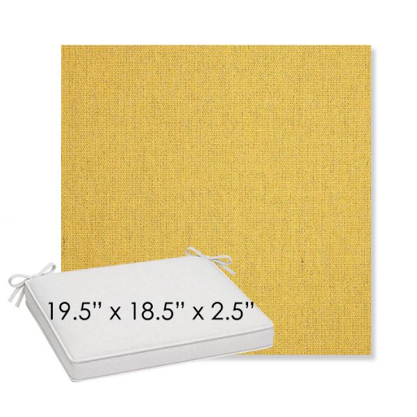 Picture of Heritage Dijon | Sunbrella® 19.5" x 18.5" Outdoor Dining Cushion