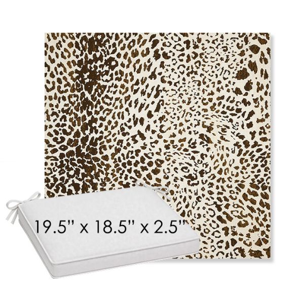 Picture of Instinct Espresso | Sunbrella® 19.5" x 18.5" Outdoor Dining Cushion
