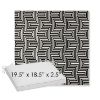 Picture of Key Figure Onyx | Sunbrella® 19.5" x 18.5" Outdoor Dining Cushion
