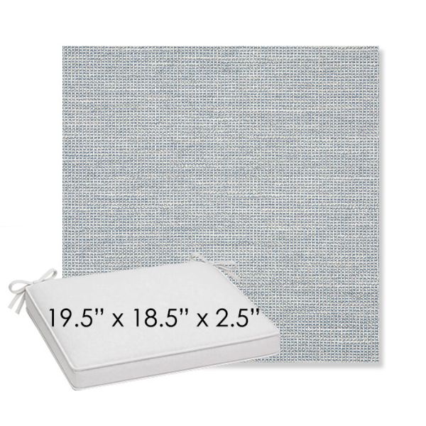Picture of Kudos Saltwater | Sunbrella® 19.5" x 18.5" Outdoor Dining Cushion