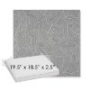 Picture of Leaf Structure Slate | Sunbrella® 19.5" x 18.5" Outdoor Dining Cushion