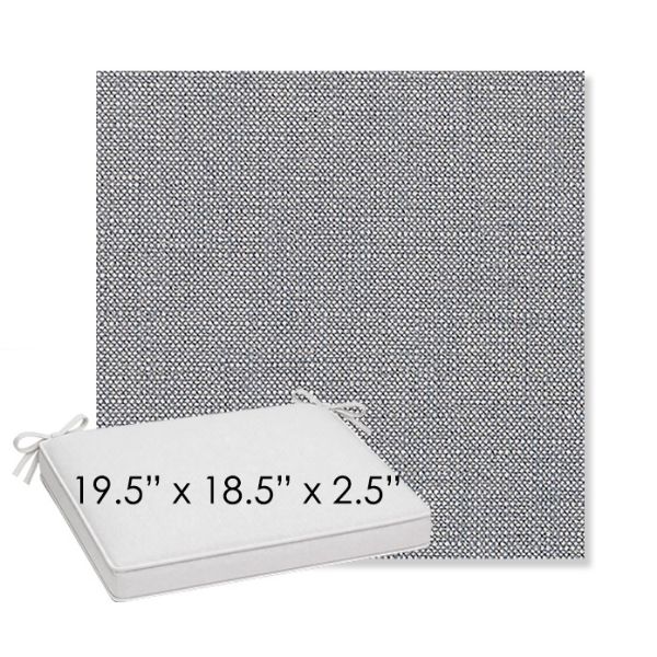 Picture of Linville Denim | Sunbrella® 19.5" x 18.5" Outdoor Dining Cushion
