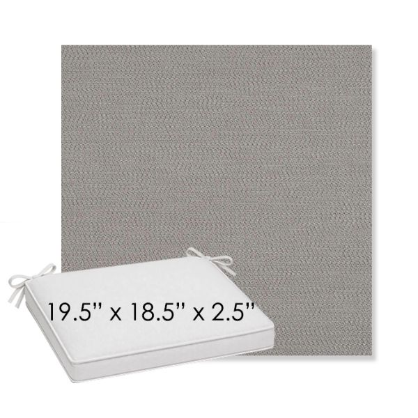 Picture of Lopi Silver | Sunbrella® 19.5" x 18.5" Outdoor Dining Cushion