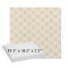 Picture of Mend Saffron | Sunbrella® 19.5" x 18.5" Outdoor Dining Cushion